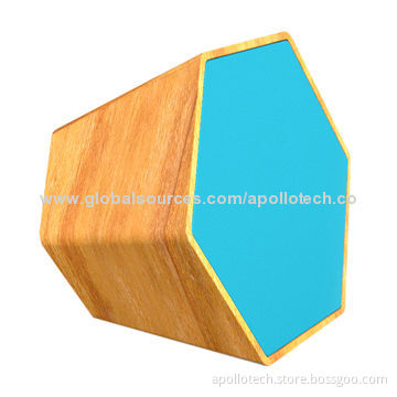 Mini Portable Bluetooth Speakers, Wooden Material, 5V DC/ 500mA Input, Measures 70 x 70 x 50mm, 120g